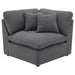 Hobson 6-piece Upholstered Modular Sectional Sofa Charcoal - Bargain Furniture (Detroit, MI)