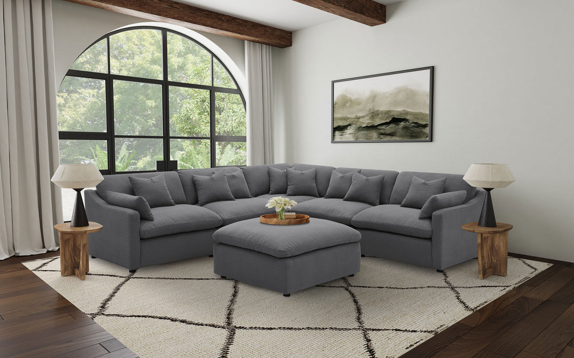 Hobson Ottomans Black