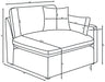Hobson Modular Sectionals 8 - Bargain Furniture (Detroit, MI)
