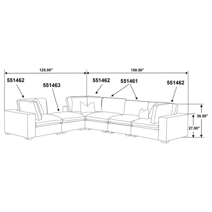 Lakeview Sectionals - Bargain Furniture (Detroit, MI)