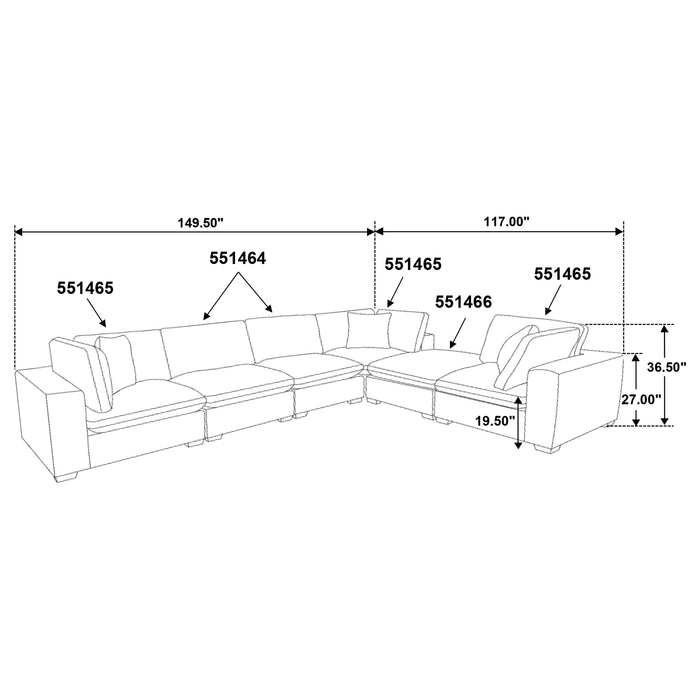 Lakeview Modular Sectionals Seating - Bargain Furniture (Detroit, MI)
