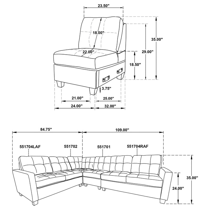 Georgina Modular Sectionals - Bargain Furniture (Detroit, MI)