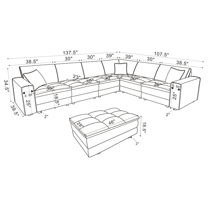Atlantic Modular Sectionals - Bargain Furniture (Detroit, MI)