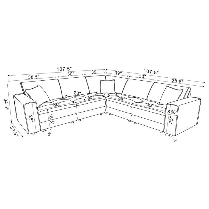 Atlantic Modular Sectionals - Bargain Furniture (Detroit, MI)