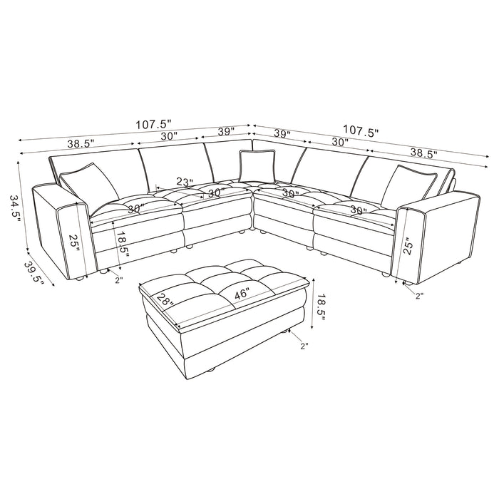 Atlantic Modular Sectionals - Bargain Furniture (Detroit, MI)