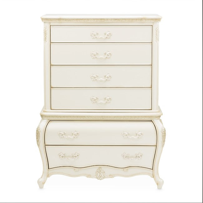 AICO Lavelle 6-Drawer Chest in Classic Pearl - Bargain Furniture (Detroit, MI)