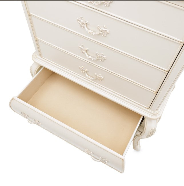 AICO Lavelle 6-Drawer Chest in Classic Pearl - Bargain Furniture (Detroit, MI)