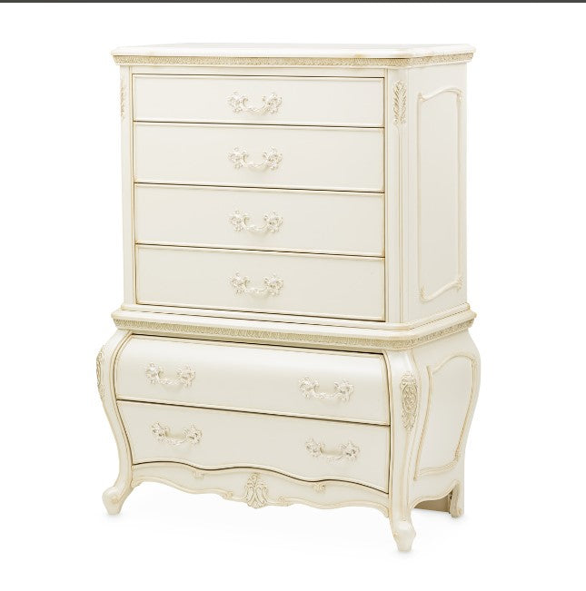 AICO Lavelle 6-Drawer Chest in Classic Pearl - Bargain Furniture (Detroit, MI)