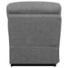 Higgins Upholstered Armless Chair Grey - Bargain Furniture (Detroit, MI)