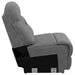Higgins Upholstered Armless Chair Grey - Bargain Furniture (Detroit, MI)