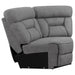 Higgins Upholstered Wedge Grey - Bargain Furniture (Detroit, MI)
