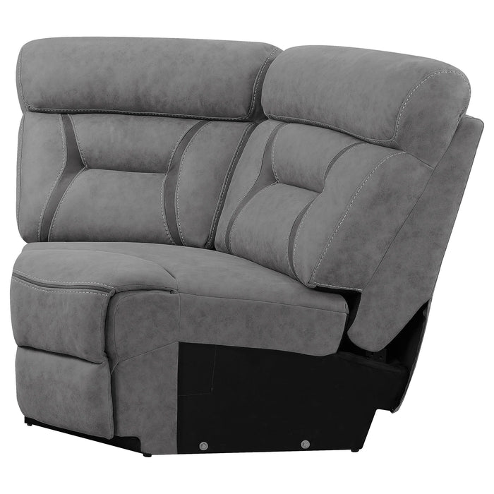 Higgins Upholstered Wedge Grey - Bargain Furniture (Detroit, MI)