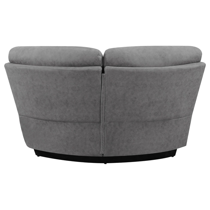 Higgins Upholstered Wedge Grey - Bargain Furniture (Detroit, MI)