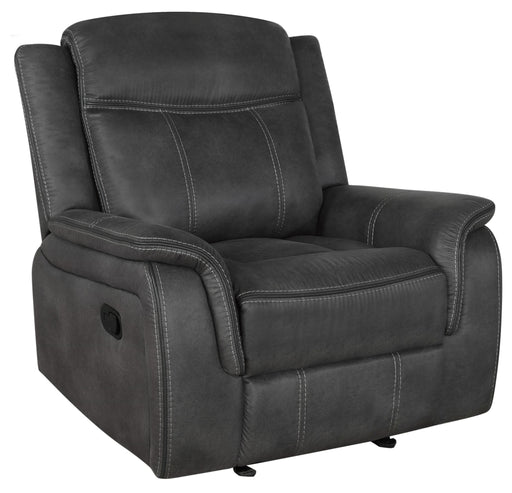 Lawrence Upholstered Tufted Back Glider Recliner image