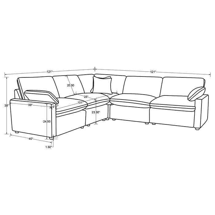 Collins Reclining Sectionals Upholstered - Bargain Furniture (Detroit, MI)