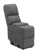 Bahrain Upholstered Console Charcoal - Bargain Furniture (Detroit, MI)