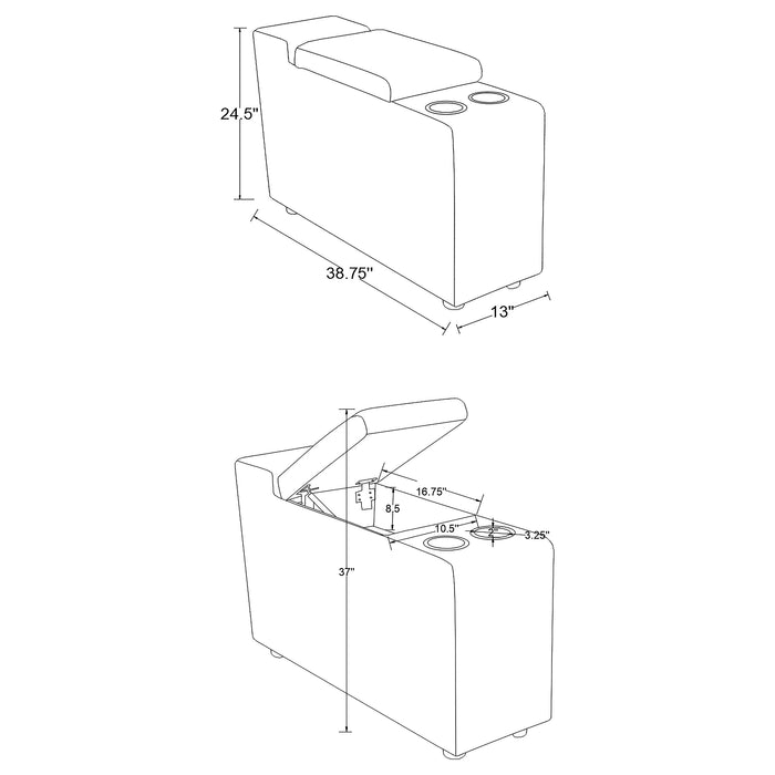 Collins Storage Console - Bargain Furniture (Detroit, MI)