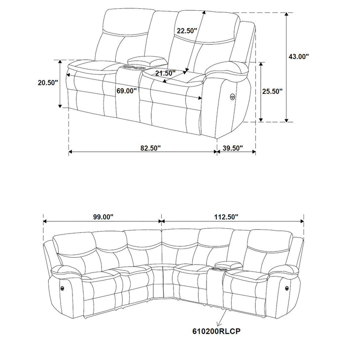 Sycamore Reclining Sectionals - Bargain Furniture (Detroit, MI)