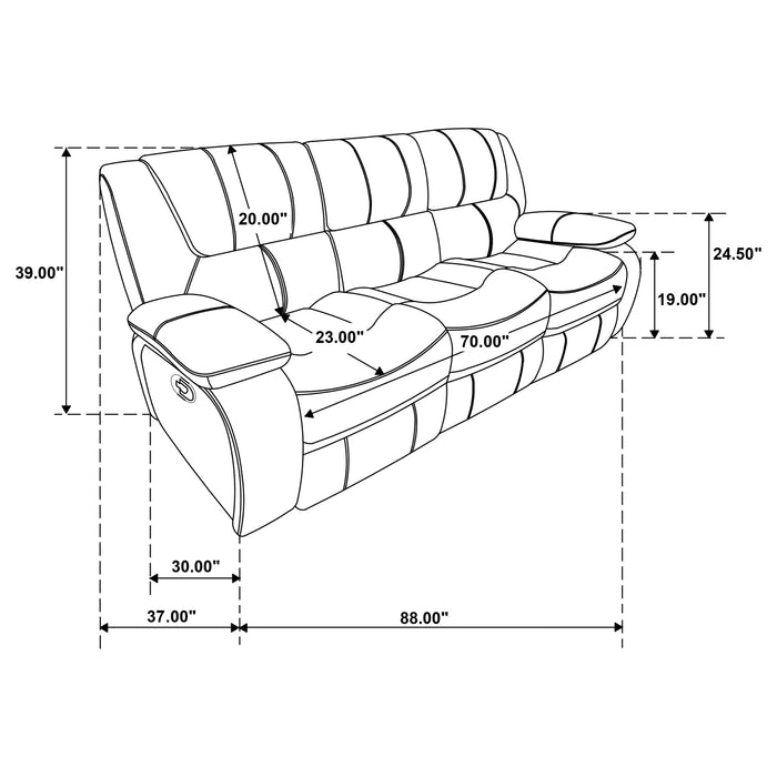 Camila Reclining Sets - Bargain Furniture (Detroit, MI)