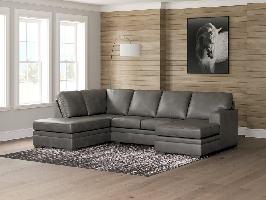 Lofton-Pike Sectional with Chaise - Bargain Furniture (Detroit, MI)