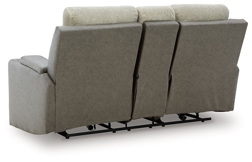 WhipLash Power Reclining Loveseat with Console - Bargain Furniture (Detroit, MI)