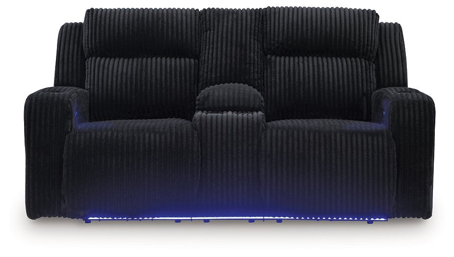 Forest Lake Power Reclining Loveseat with Console image