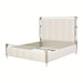 AICO Furniture Penthouse King Upholstered Platform Bed in Ash Gray - Bargain Furniture (Detroit, MI)