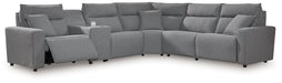 Modmax Reclining Sectional with Console - Bargain Furniture (Detroit, MI)