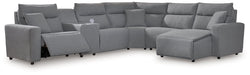 Modmax Power Reclining Sectional with Chaise - Bargain Furniture (Detroit, MI)