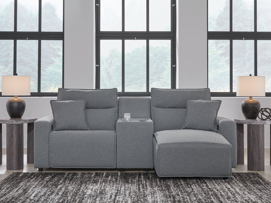 Modmax Power Reclining Sectional with Chaise - Bargain Furniture (Detroit, MI)