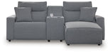 Modmax Power Reclining Sectional with Chaise - Bargain Furniture (Detroit, MI)