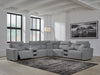 Modmax Power Reclining Sectional with Chaise - Bargain Furniture (Detroit, MI)