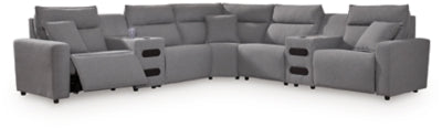 Modmax II Power Reclining Sectional with Audio Consoles - Bargain Furniture (Detroit, MI)