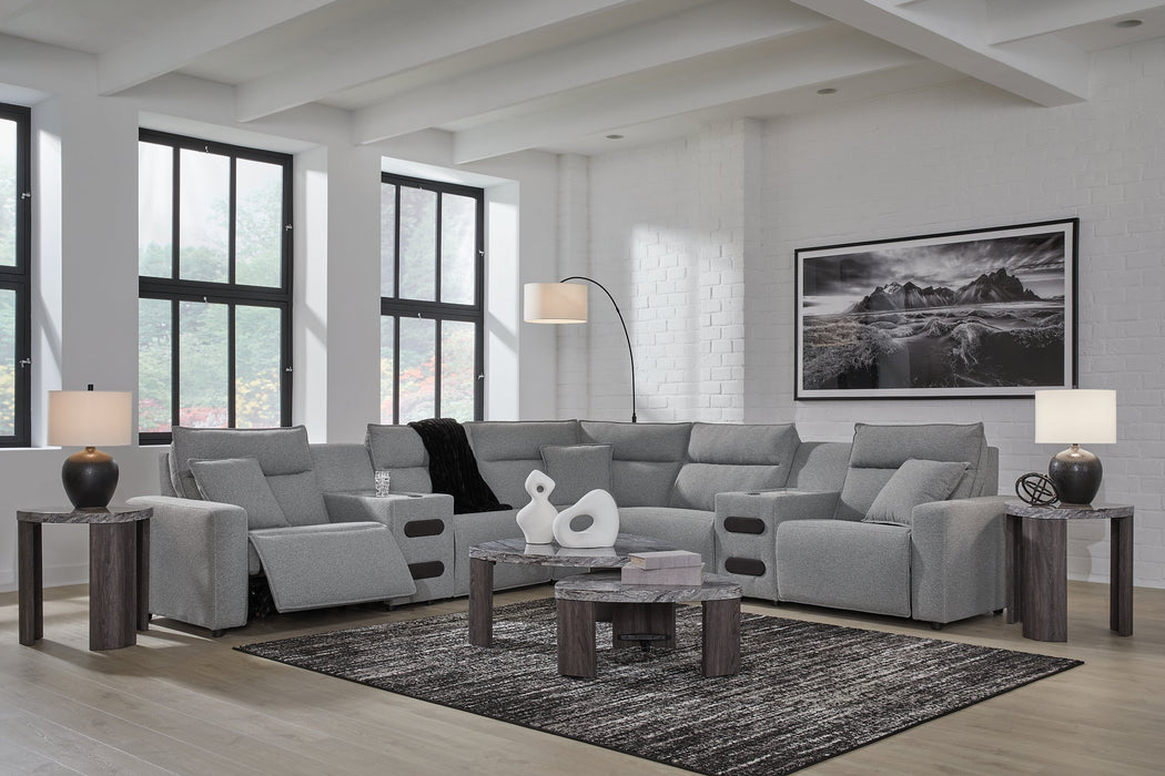 Modmax Power Reclining Sectional with Chaise - Bargain Furniture (Detroit, MI)
