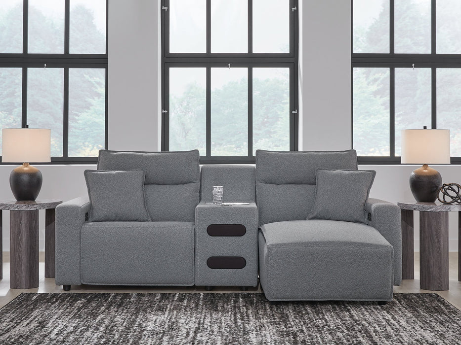 Modmax Power Reclining Sectional with Chaise - Bargain Furniture (Detroit, MI)