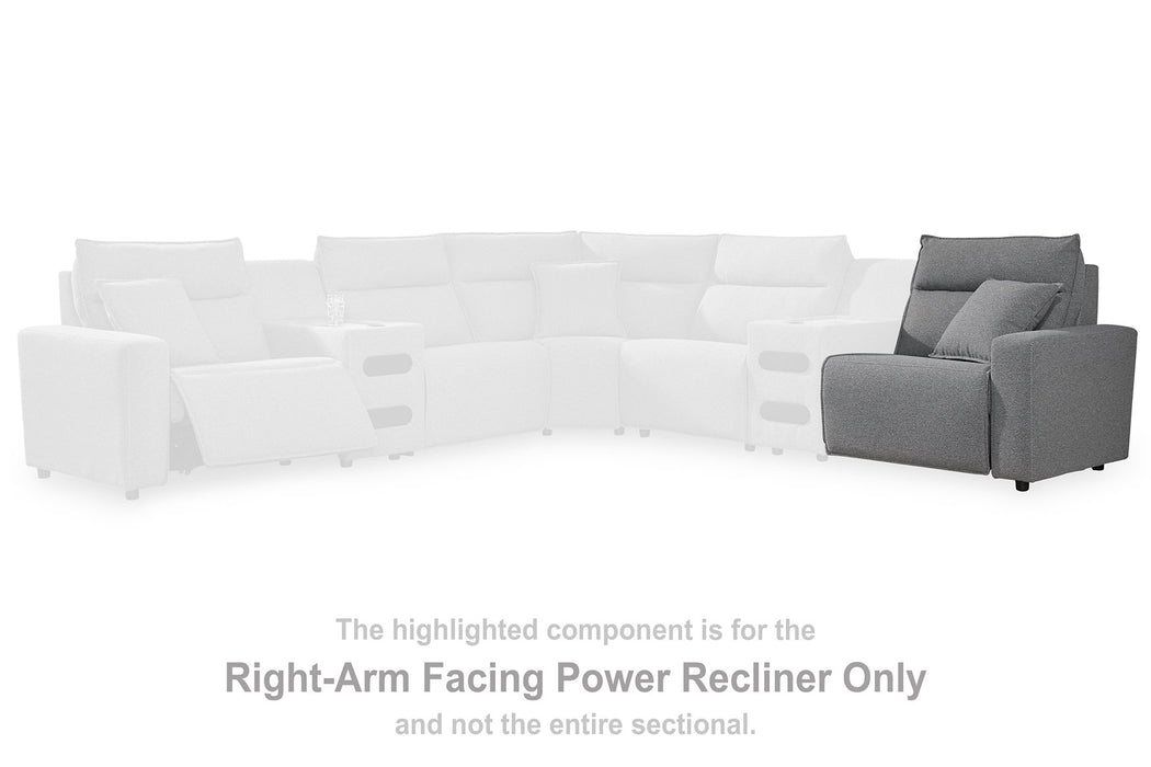 Modmax Reclining Sectional with Console - Bargain Furniture (Detroit, MI)