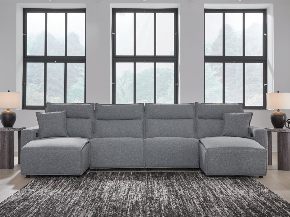 Modmax Power Reclining Sectional with Chaise - Bargain Furniture (Detroit, MI)