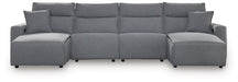 Modmax Power Reclining Sectional with Chaise - Bargain Furniture (Detroit, MI)