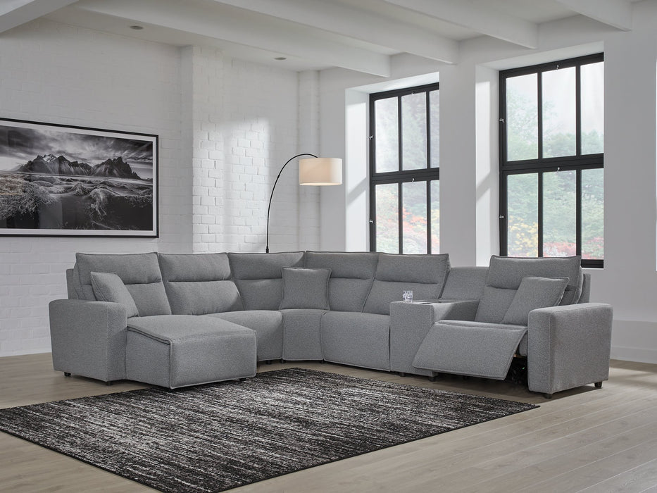 Modmax Power Reclining Sectional with Chaise - Bargain Furniture (Detroit, MI)