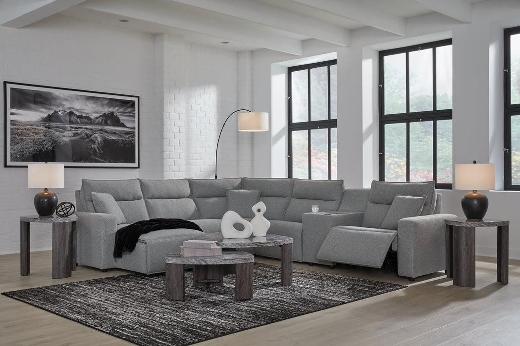 Modmax Power Reclining Sectional with Chaise - Bargain Furniture (Detroit, MI)