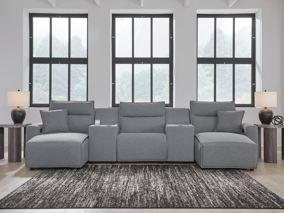 Modmax Power Reclining Sectional with Chaise - Bargain Furniture (Detroit, MI)