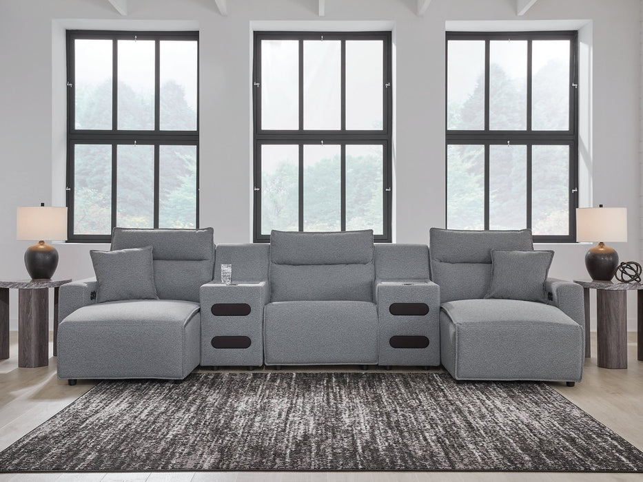 Modmax Power Reclining Sectional with Chaise - Bargain Furniture (Detroit, MI)