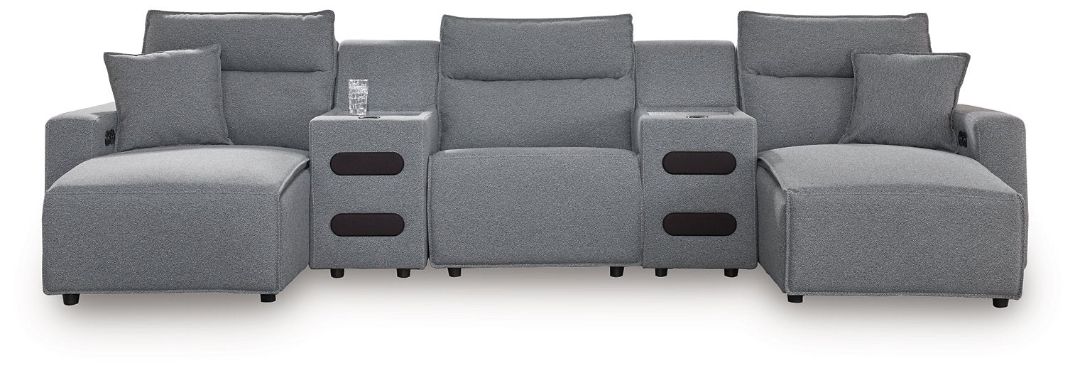 Modmax Power Reclining Sectional with Chaise - Bargain Furniture (Detroit, MI)