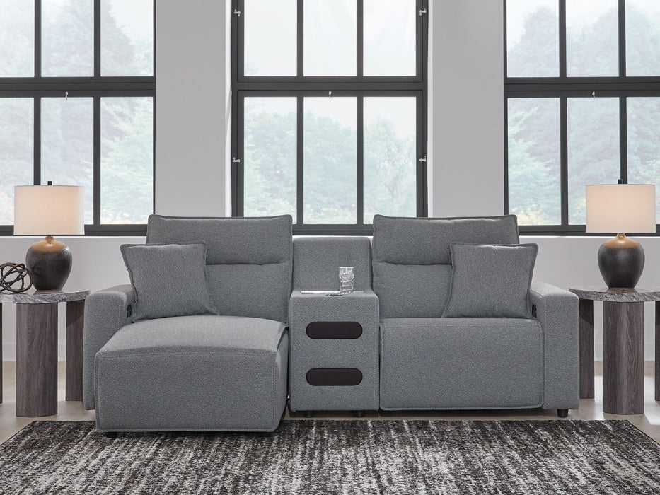Modmax Power Reclining Sectional with Chaise - Bargain Furniture (Detroit, MI)