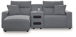Modmax Power Reclining Sectional with Chaise - Bargain Furniture (Detroit, MI)