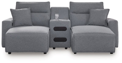 Modmax Power Reclining Sectional with Chaise - Bargain Furniture (Detroit, MI)