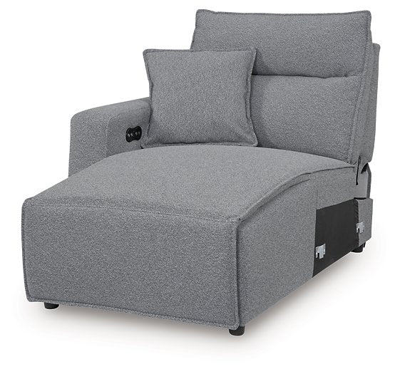 ModMax II Reclining Sectional with Chaise and Audio Console - Bargain Furniture (Detroit, MI)