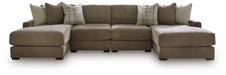 Camellia-Court Double Chaise Sectional - Bargain Furniture (Detroit, MI)
