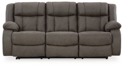 First Base Reclining Sofa - Bargain Furniture (Detroit, MI)