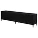 Amherst 4-door 78-inch Metal TV Stand Media Console Black - Bargain Furniture (Detroit, MI)